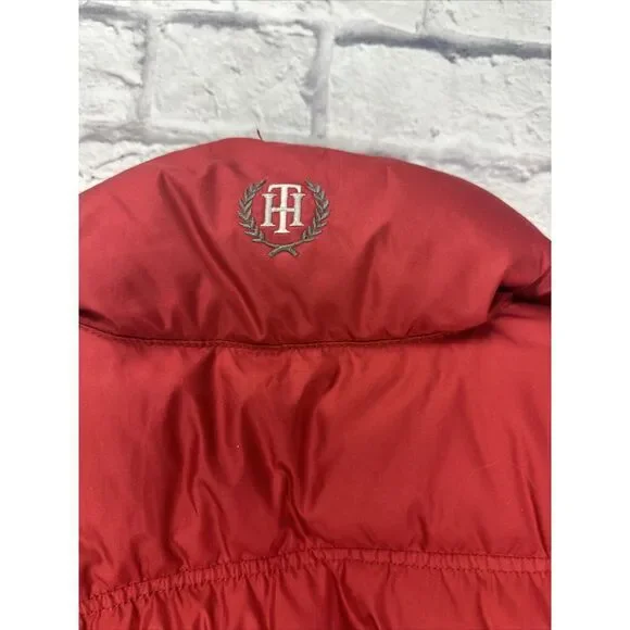 Tommy Hilfiger Red Puffer Vest - Picture 9 of 9